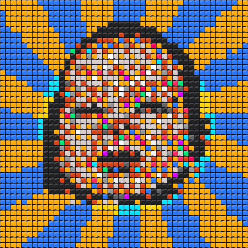Retro Pop Portrait Mosaic